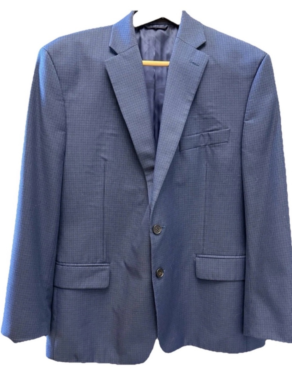 Lauren Ralph Lauren Classic Blue Men's Blazer Two-Button Tailored Jacket Sz 40R